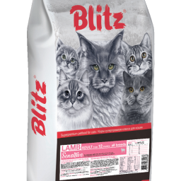 Blitz Sensitive «Ягнёнок» сухой корм для взрослых кошек
