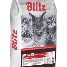 Blitz Classic «Курица» сухой корм для взрослых кошек