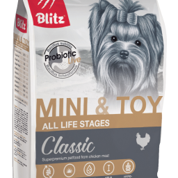 Blitz Classic сухой корм для собак мелких и миниатюрных пород всех возрастов