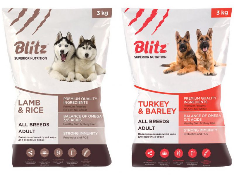 Новая формула Blitz 2016: корма для собак