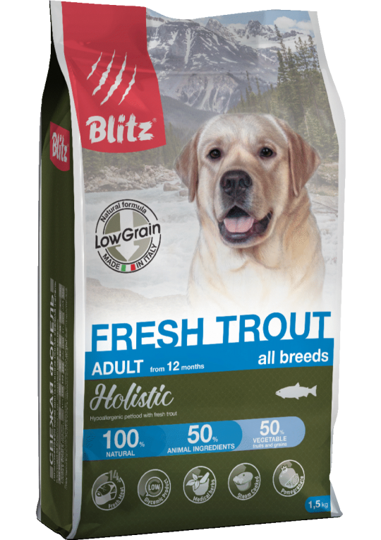 Blitz Classic Poultry Adult Dog All Breeds: сухой корм «Блиц» с ...