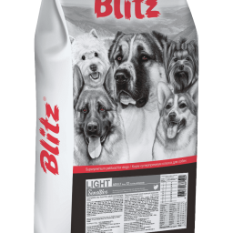 Blitz Sensitive Light сухой корм для взрослых собак с лишним весом