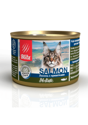 Купить консервы Blitz Holistic Sterilised Cat Duck & Salmon in Gravy ...