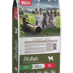 Blitz Holistic ИНДЕЙКА и ЛОСОСЬ – беззерновой корм для собак, склонных к лишнему весу