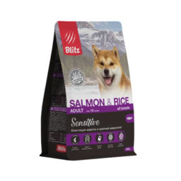 Blitz Sensitive Salmon & Rice сухой корм для взрослых собак всех пород Blitz Sensitive Salmon & Rice сухой корм для взрослых собак всех пород
