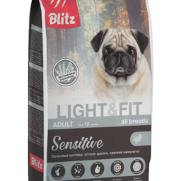 Blitz Sensitive Light & Fit сухой корм для взрослых собак с лишним весом