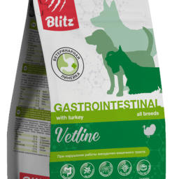 Blitz Vetline Gastrointestinal сухой полнорационный диетический корм для собак при расстройствах пищеварения