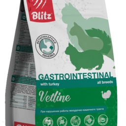 Blitz Vetline Gastrointestinal сухой полнорационный диетический корм для кошек при заболеваниях ЖКТ