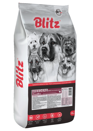 Blitz Breeders ЯГНЁНОК — сухой корм для взрослых собак всех пород