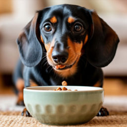 Собака глотает корм, не жуя!?