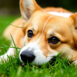 Собака ест очень много травы