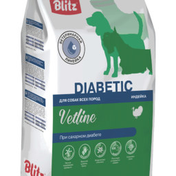 Blitz Vetline Diabetic сухой полнорационный диетический корм для собак при сахарном диабете